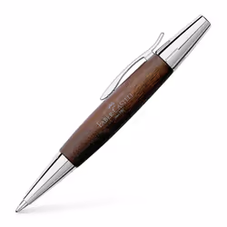Faber-Castell 148382 E-Motion twist ball point pen Birnbaumholz dunkelbraun
