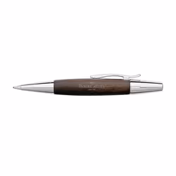 Faber-Castell 148382 E-Motion twist ball point pen Birnbaumholz dunkelbraun