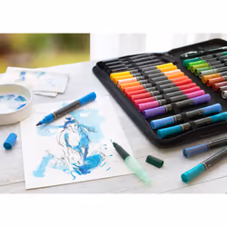 Faber-Castell Art & Graphic Albrecht D?rer Watercolour Marker, Multicoloured, Wallet Of 30, For Art, Craft, Drawing, Sketching, Home, School,