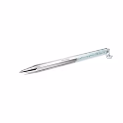 Swarovski Crystalline Ballpoint Pen, Blue Lacquered Barrel with Eight Crystal Facets and More Than 400 Clear Crystals, from t ...