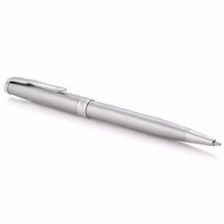 Parker Sonnet Ballpoint Pen | Stainless Steel with Palladium Trim | Medium Point Black Ink | Gift Box - Pack of 1aa