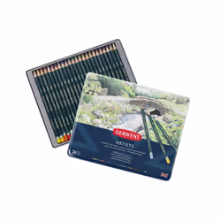 Derwent Artists Colouring Pencils, Drawing & Colouring, Set Of 24, Professional Quality, Ideal For Layering & Blending, 32093