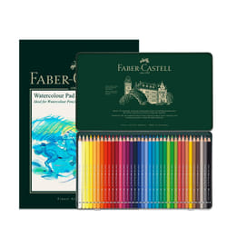 Faber-Castell A4 Watercolour Pad & Tin Of 36 Albrecht D?rer Watercolour Pencils - Art Set For Adult Colouring Books, Craft Supplies, Drawing,