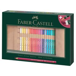 Faber-Castell Art & Graphic Polychromos Colour Pencil, Multicoloured, Pencil Roll Of 34, For Art, Craft, Drawing, Sketching, Home, School, University,
