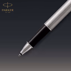 Parker Sonnet Rollerball Pen | Stainless Steel with Palladium Trim | Fine Point Black Ink | Gift Box