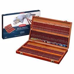 Derwent Pastel Pencils, Drawing & Colouring, Set Of 72 In Wooden Gift Box, Ideal For Blending & Colouring, Professional Quali ...