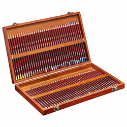 Derwent Pastel Pencils, Drawing & Colouring, Set Of 72 In Wooden Gift Box, Ideal For Blending & Colouring, Professional Quality, 2300343