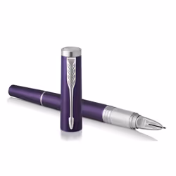 Parker Ingenuity Premium Metal 5th Technology Pen - Deluxe Deep Violet - Black Ink - Slim Version - Gift Boxed - Adapts To Ha ...