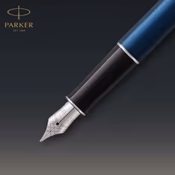 Parker Sonnet Fountain Pen | Blue Lacquer with Palladium Trim | Medium Nib | Gift Box