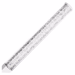 Swarovski Crystalline Ballpoint Pen, White Lacquered Barrel with Eight Crystal Facets and More Than 400 Clear Crystals, from the Crystalline