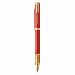 Parker IM Rollerball Pen | Premium Red Lacquer with Gold Trim | Fine Point with Black Ink Refill | Gift Box, 1 Count (Pack of ...