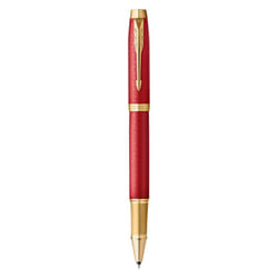 Parker IM Rollerball Pen | Premium Red Lacquer with Gold Trim | Fine Point with Black Ink Refill | Gift Box, 1 Count (Pack of 1)