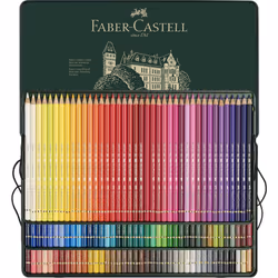 Faber-Castell Art & Graphic Polychromos Colour Pencil, Multicoloured, Tin Of 120, For Art, Craft, Drawing, Sketching, Home, School, University,