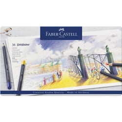 Faber-Castell Creative Studio Goldfaber Colour Pencil, Multicoloured (Multicoloured) Tin Of 36 Pencils, For Art, Craft, Drawing, Sketching, Home,