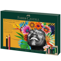 Faber-Castell Art & Graphic Polychromos Colour Pencil, Gift Set, Mixed Media Multicoloured, Polychromos Gift Set, For Art, Craft, Drawing, Sketching,