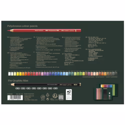 Faber-Castell Art & Graphic Polychromos Colour Pencil, Gift Set, Mixed Media Multicoloured, Polychromos Gift Set, For Art, Craft, Drawing, Sketching,