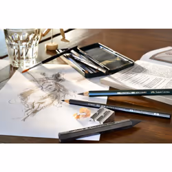 Faber-Castell PITT Graphite 26-Piece Large Tin Professional Quality Set in a Metal Case