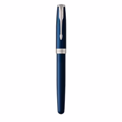 Parker Sonnet Rollerball Pen | Blue Lacquer with Palladium Trim | Fine Point Black Ink | Gift Box