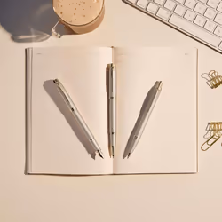Parker IM Monochrome Fountain Pen | Champagne Finish and Trims | Fine Point | Blue Ink | Gift Box