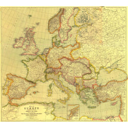 National Geographic: Europe 1915 World War 1 - Historic Wall Map Series - 31.5 x 28.5 inches - Laminated