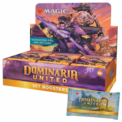 Magic: The Gathering Dominaria United Set Booster Box | 30 Packs + Box Topper Card (361 Magic Cards)