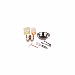 Janod - Crepes & Co Mobile Wooden Stand - Kitchen and Shopping Imitation Toys - 40 Accessories Included - from 3 Years Old, J06587