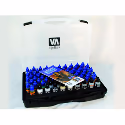 Vallejo AV Mecha Color 17ml - Case (80 x 17ml Bottles),Black