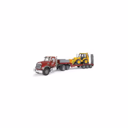 MACK Granite Truck Low Loader with JCB 4CX Backhoe Loader
