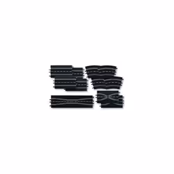 Carrera Evolution 20026956 Track Extension set (4 straights, 2 lane change sections 2 chicanes, 4 curves 2/30?), 12 Pieces