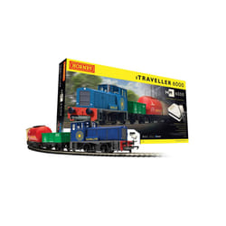 Hornby Train Set - R1271M iTraveller 6000 Digital OO Gauge Locomotives Model Railway Train Sets, Starter Electric Model Train Kits - Steam Engine