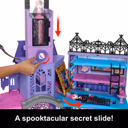 Monster High Doll House, Haunted High School Playset with 7 Play Areas and 35+ Storytelling Pieces including Furniture and Accessories