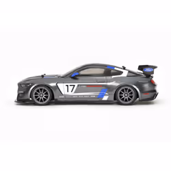 TAMIYA Ford 58664 1:10 RC Mustang GT4 TT-02 Remote Controlled Car/Vehicle Model Building Kit Hobby Assembly, Grey