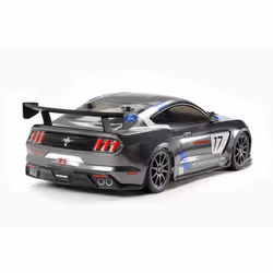 TAMIYA Ford 58664 1:10 RC Mustang GT4 TT-02 Remote Controlled Car/Vehicle Model Building Kit Hobby Assembly, Grey