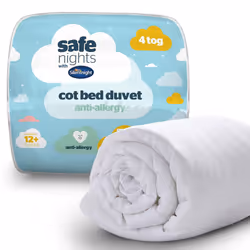 Silentnight Safe Nights Cot Bed Duvet 4 Tog ? Anti Allergy Lightweight Soft Snug Nursery Quilt for Children, Kids, Toddlers ? ...