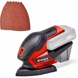 Einhell Power X-Change Cordless Detail Sander - 18V Electric Sander For Wood, Plaster And Metal - TE-OS 18/150 Li Solo Hand-H ...