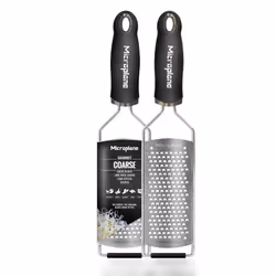 Microplane Kitchen Grater Coarse for Cheese, Carrot, Ginger, Coconut, Nuts and Horseradish with Stainless Steel Blade - Made ...
