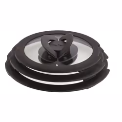 Tefal Ingenio L9931012 3 Piece Glass Lids, 18-18-20, Black