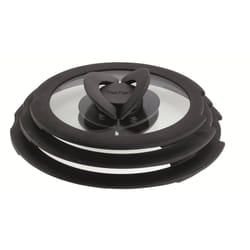 Tefal Ingenio L9931012 3 Piece Glass Lids, 18-18-20, Black