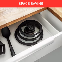 Tefal Ingenio L9931012 3 Piece Glass Lids, 18-18-20, Black