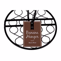 Premier Housewares Twist Banana Hanger - Black, H33 x W18 x D16cm