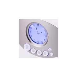 Swan STM200N Teasmade with LCD Analogue Clock Light, Rapid Boil and Alarm, 600ml, 850W, White