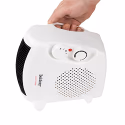Beldray Electric Flatbed Fan Heater ? Upright Heater with 2 Heat Settings and Cool Air Function, Adjustable Thermostat, Overheat Protection, Dual