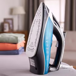 Russell Hobbs Supreme Steam Iron, Ceramic soleplate, Easy fill 350ml Water Tank, 155g Steam Shot, 60g Continuous steam, Self-clean, Anti calc &