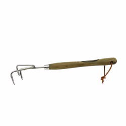 Spear & Jackson 5210PC Traditional Stainless Steel 12" Handle 3 Prong Cultivator, Blue