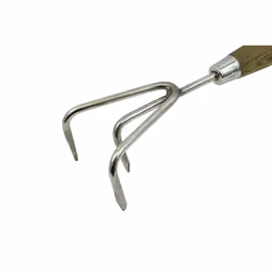 Spear & Jackson 5210PC Traditional Stainless Steel 12" Handle 3 Prong Cultivator, Blue