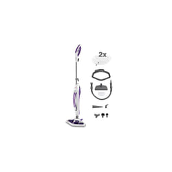 Polti Vaporetto SV440_Double 2- in-1 Steam Mop with Handheld Cleaner, Vaporforce Brush, 11 Accessories
