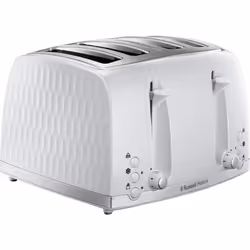 Russell Hobbs Honeycomb 4 Slice Toaster (Independent & Extra wide slots with high lift, 6 Browning levels, Frozen/Cancel/Rehe ...