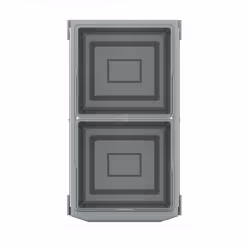 GROHE Kitchen Waste System - 2 Bins (15L Each), Telescopic Action, Floor Mounted for Cabinets 30 cm or Wider, Fits with GROHE Blue Home and GROHE Red