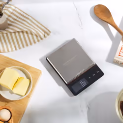 Salter Blumenthal Precision by Salter 1140A HBBKDR Digital Kitchen Scales - Premium Compact Baking/Cooking Scale, For Weighing Food/Coffee and Liquid,