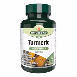Natures Aid Turmeric 8200mg ? High Strength Curcumin 200mg ? Dried Root Whole Herb Extract ? Supports Joint & Immune Health ? ...